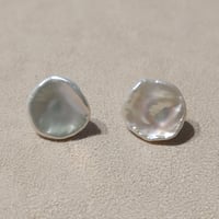 22P10 SV(Rh) Earrings (Freshwater pearl)