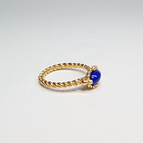 5R96 Silver(K18) Ring (Lapis Lazuli)