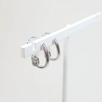 PE-F/Rh Silver(Rh) Earrings(フープイヤリング)