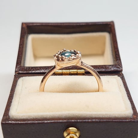 22R45 K10 Ring (Tourmaline cats eye)