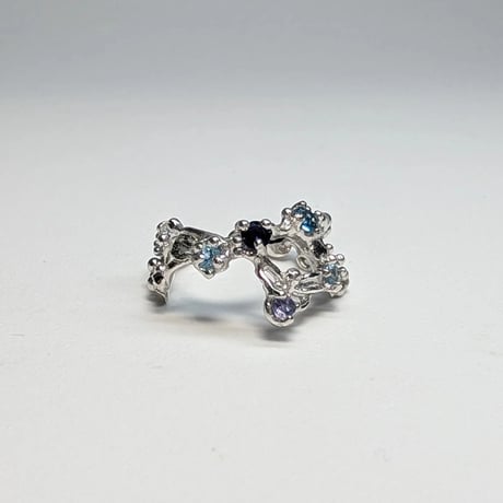 E621 Silver Ear cuffs (Stardust)