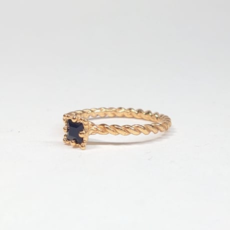 3R43 Silver(K18Gp) Ring (Onyx)