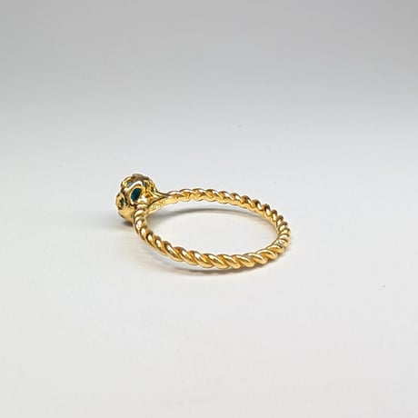 5R101 Silver(K18) Ring (Turquoise)