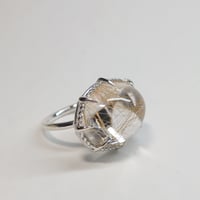 3R100 SV(Rh) Ring (Rutilated Quartz)