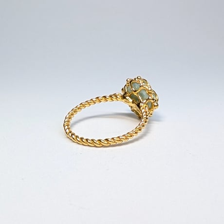5R93 Silver(K18) Ring (Larimar)