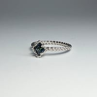5R64 Silver(Rh) Ring (London Blue Topaz)