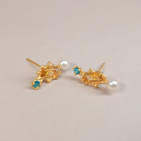 4P60 SV(K18) Earrings(Citrine) | la luce del sole 4P60 SV(K18) Earrings(Citrine) | la luce del sole
