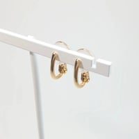 PE-F/18 Silver(K18) Earrings(フープイヤリング)