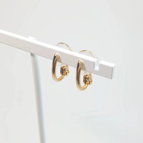 PE-F/18 Silver(K18) Earrings(フープイヤリング)