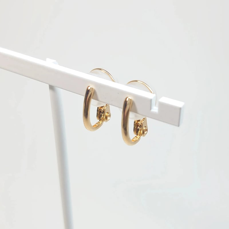 PE-F/18 Silver(K18) Earrings(フープイヤリング) | la luc