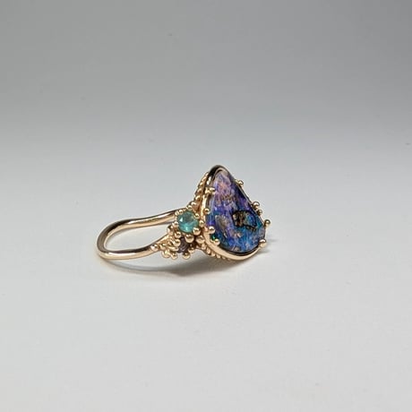 4R70 K10 Ring (Boulder Opal)