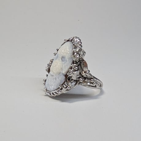 5R59 Silver(Rh) Ring (Toy Poodle Cameo)