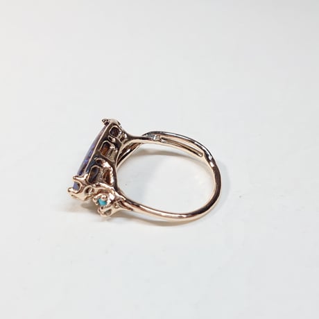 21R83 K10 Ring (Boulder Opal)