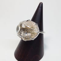 3R100 Silver Ring (Rutilated quartz )