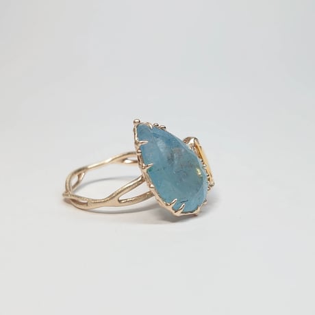 4R77 K10 Ring (Aquamarine&Citrine)