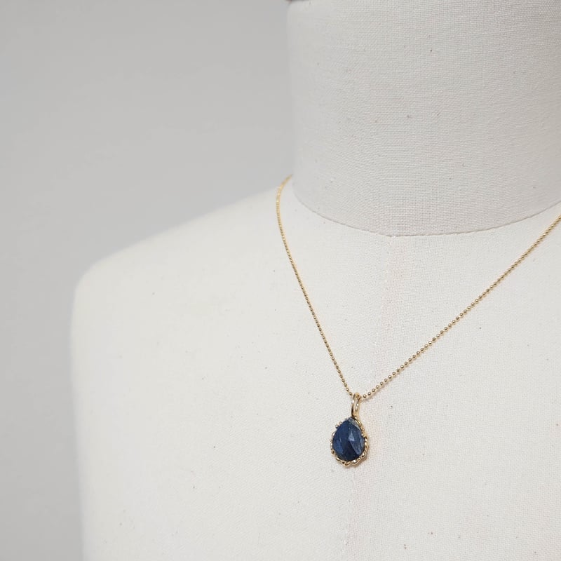 20N6 Silver(K18Gp) Necklace (Sapphire) | la luc