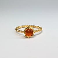 5R97 Silver(K18) Ring (Carnelian)