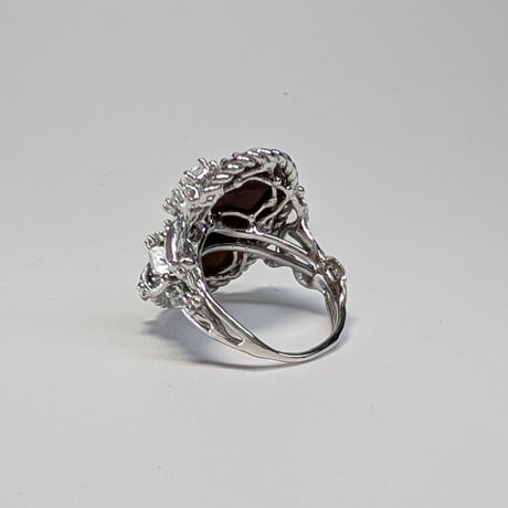 5R59 Silver(Rh) Ring (Toy Poodle Cameo)