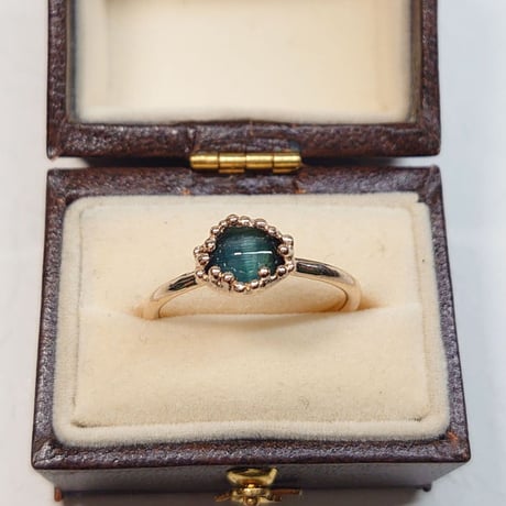 22R45 K10 Ring (Tourmaline cats eye)