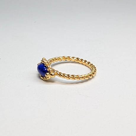 5R96 Silver(K18) Ring (Lapis Lazuli)