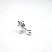 22P20 Silver(Rh) Single earring (Mouse Design)