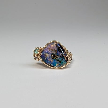 4R70 K10 Ring (Boulder Opal)