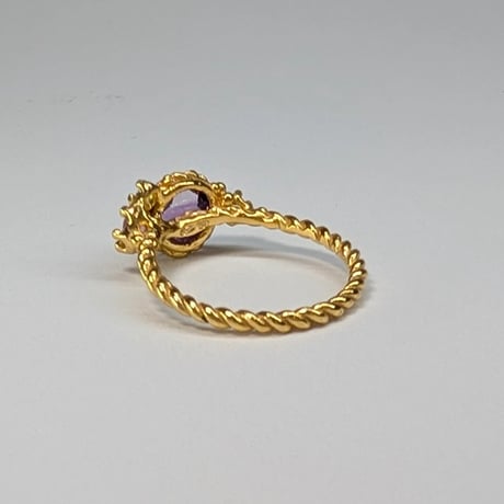 5R53 Silver(K18) Ring (Amethyst)