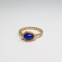 5R96 Silver(K18) Ring (Lapis Lazuli)