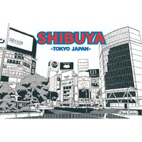 ﾊｲｶﾗｰ　ﾎﾟｽﾄｶｰﾄﾞ(渋谷駅前)