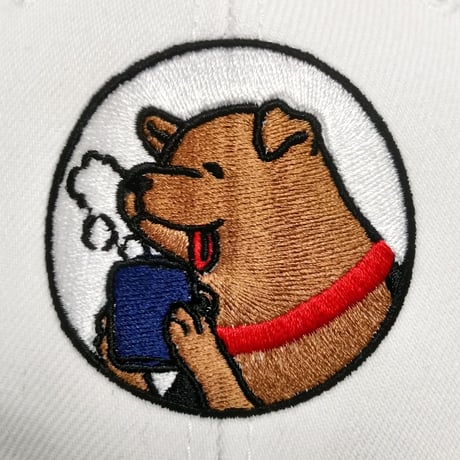 ∞Café ベースボールキャップ　シロ