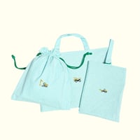 ハニーベア－様☆専用追加あり66.入園入学セット　女の子　イチゴ　水色 楽天市場】送料無料 当店限定 コラボデザイン 入園・入学 4点