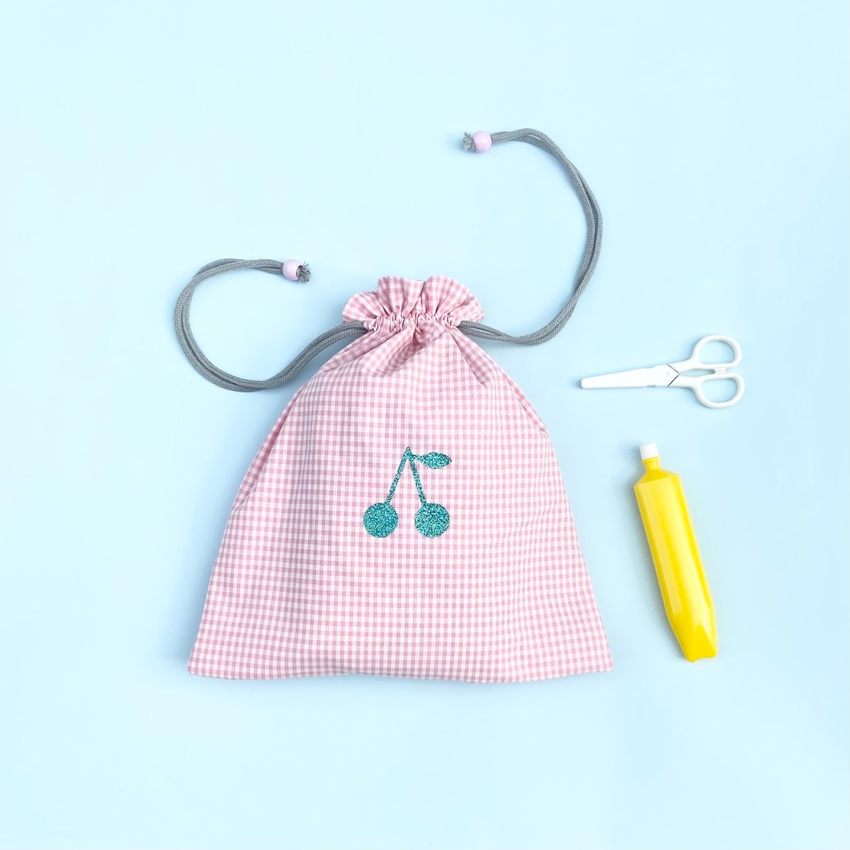 3点セット【さくらんぼピンク】入学・入園グッズ | Pon pon mom 3点セット【さくらんぼピンク】入学・入園グッズ | Pon pon mom