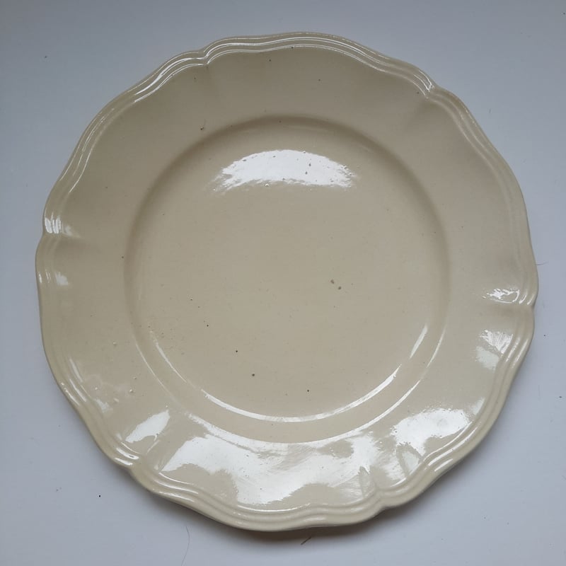 フランスアンティーク サルグミンヌ 花リム 小振りのプレート 4枚セット 絵皿 フランスアンティーク サルグミンヌ 花リム 小振りのプレート 4枚