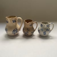 20世紀前半　サン・ユーズ　ピシェ　グレ　小花柄　3点セット