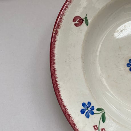 １９３０年代　バドンヴィレー　ダニー　スーププレート　小花柄　Bランク　3点セット