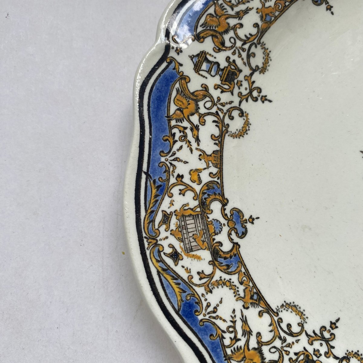 1930年代 ジアン ディナープレート ハンドペイント | campagne à