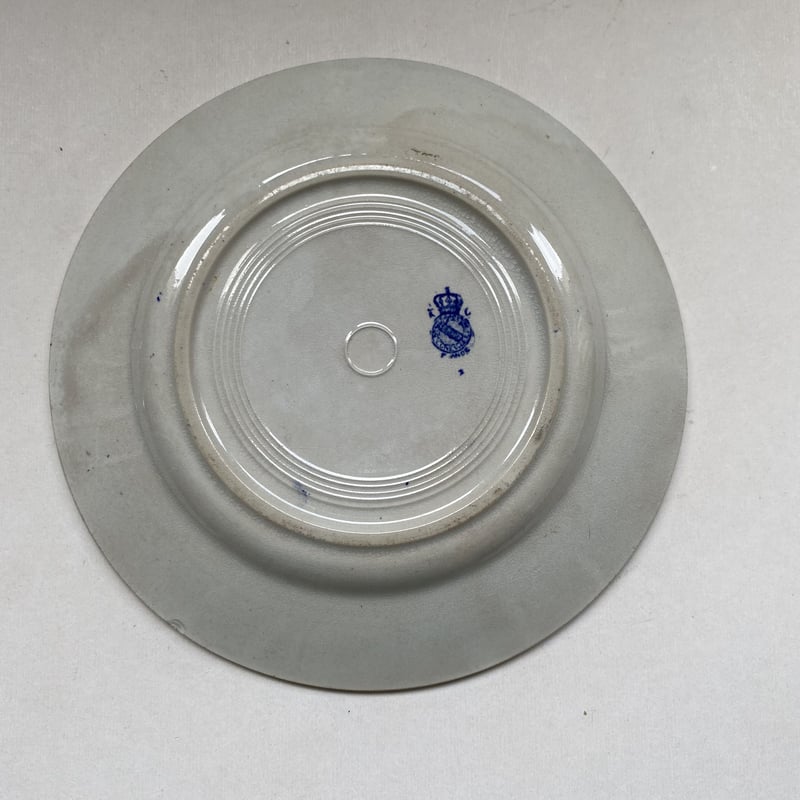 19世紀 リュネヴィル デザートプレート ブルー・ウィロー柄 1−5