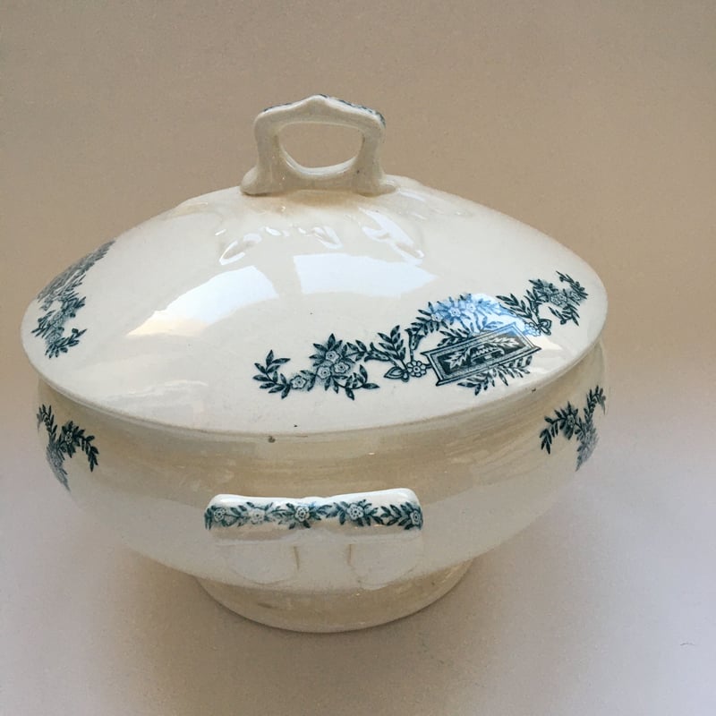 1910年代 ロンシャン窯 リュテス スーピエール カルトーシュ柄