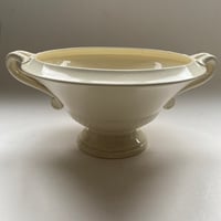 １９２０年代　サルグミンヌ　コンポティエ　ナポレオン・スタイル　生成の陶器