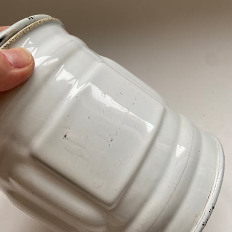 20世紀前半　L and C  ボワッタジゴーニュ　白いエマイユ 　5点セット