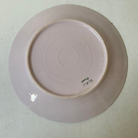 20世紀前半　リモージュ　UML   デザート・プレート　磁器　花柄　Bランク　3点セット