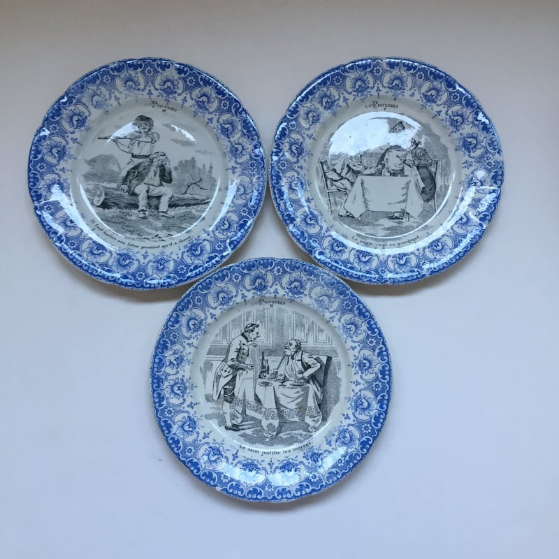 19世紀後半 サンタマン おしゃべりなお皿 ことわざ 1−3 | campagne