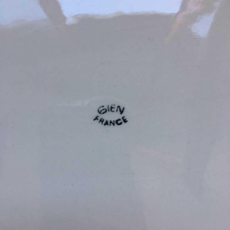 ジアン プラ・オーヴァル 大楕円形皿 ストライプ グリーン | campagne