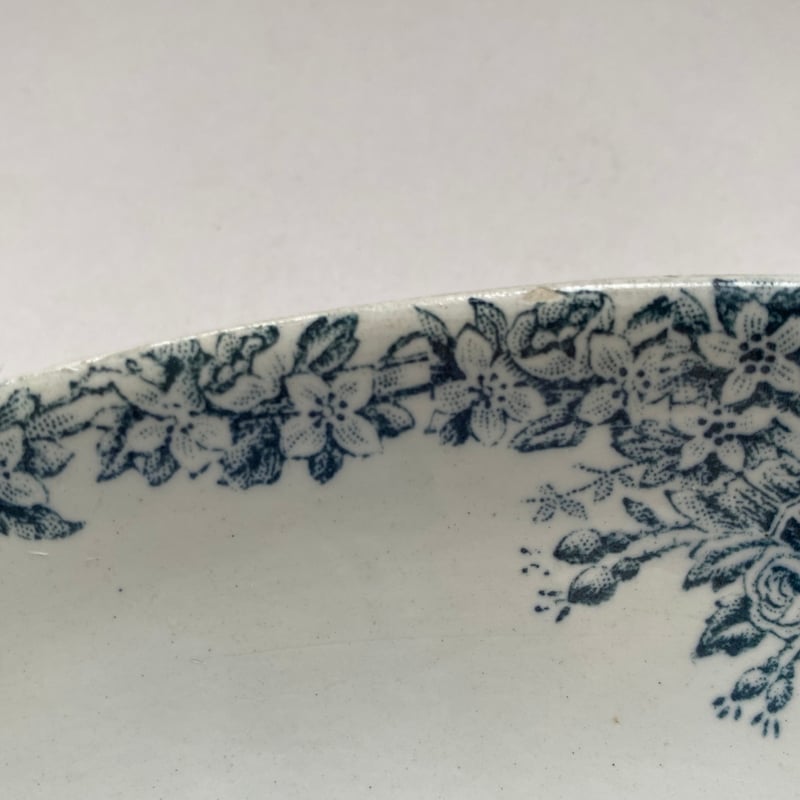 19世紀 ラヴィエ 楕円形 鳥のつがい柄 | campagne à paris vintage