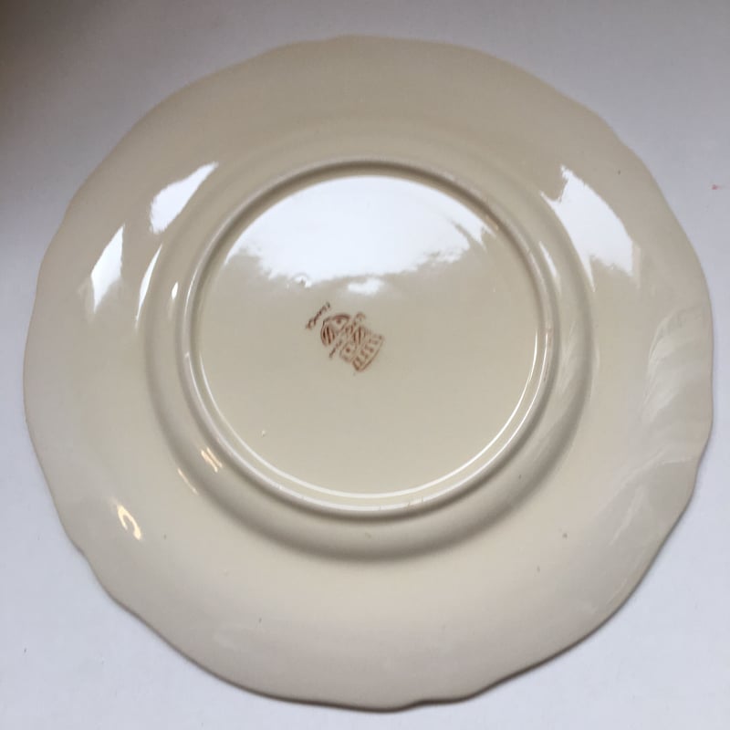 1940年代 ロンシャン 花リム ディナー・プレート 生成 1−16