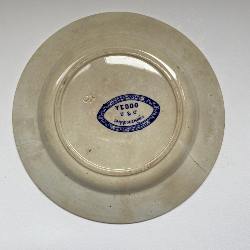 サルグミンヌ　sarreguemines デザートプレート フランス製アンティーク・サルグミンヌデザートプレート