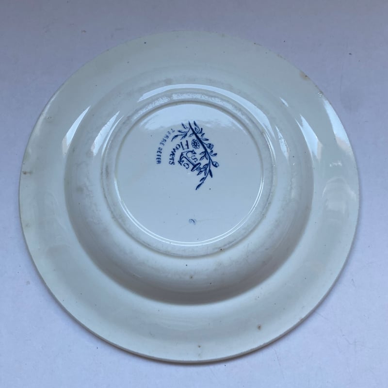 19世紀後半 クレールフォンテーヌ フラワー スーププレート お花