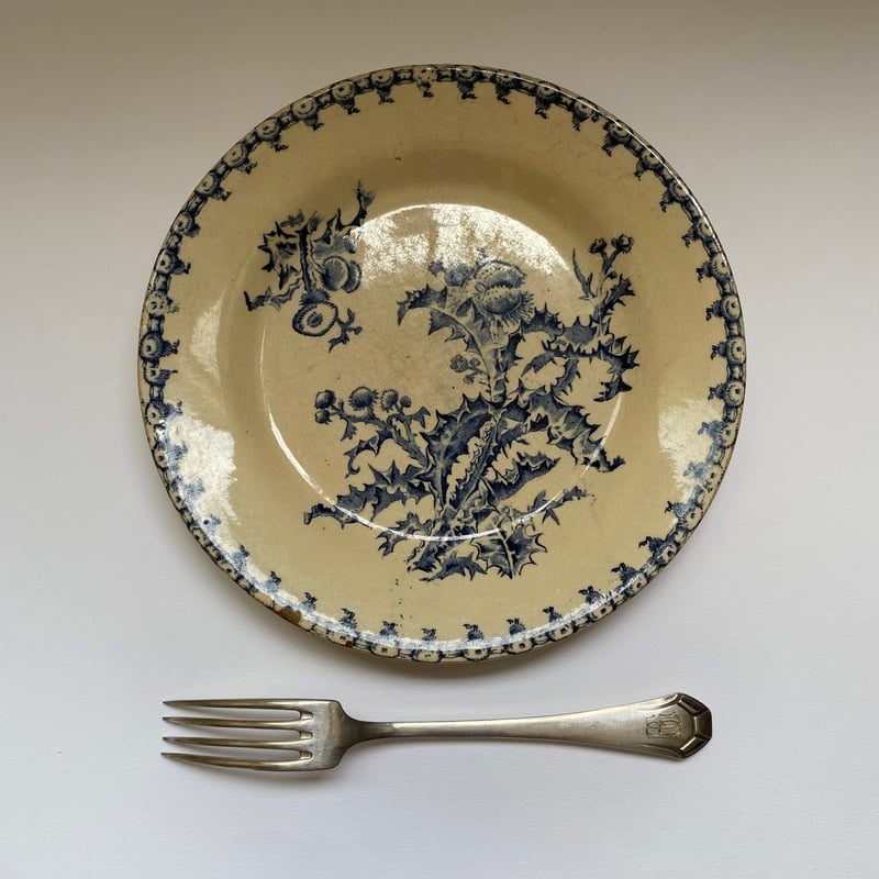 19世紀後半 ジアン シャルドン ディナープレート ブルー | campagne à