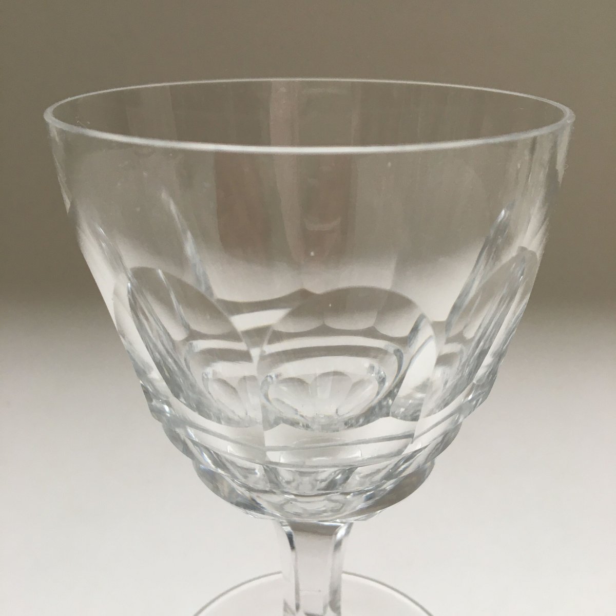 ビンテージロングペアグラス　1950年代 1950年代 クリスタル ワイン・グラス 2点セット | campagne à