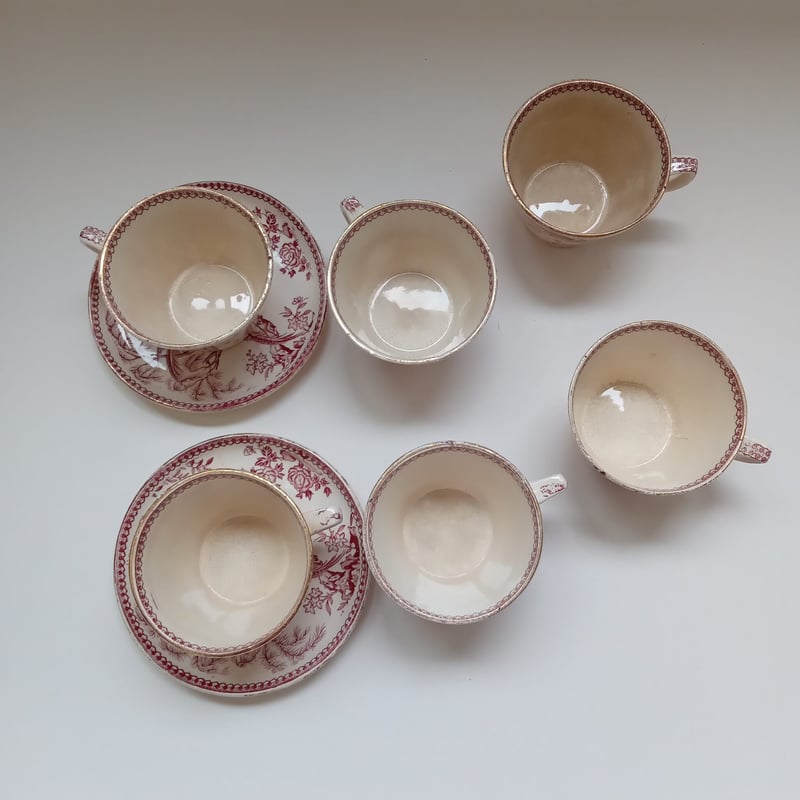 19世紀中期 イギリス製 ジョン・ディモック シノワズリー カップ